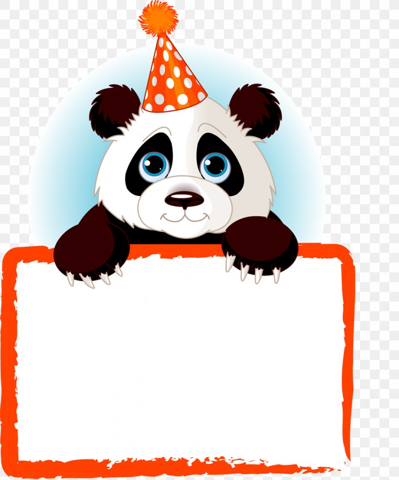 Giant Panda Bear Name Tag Paper Clip Art, PNG, 942x1134px, Giant Panda, Artwork, Bear, Birthday, Carnivoran Download Free