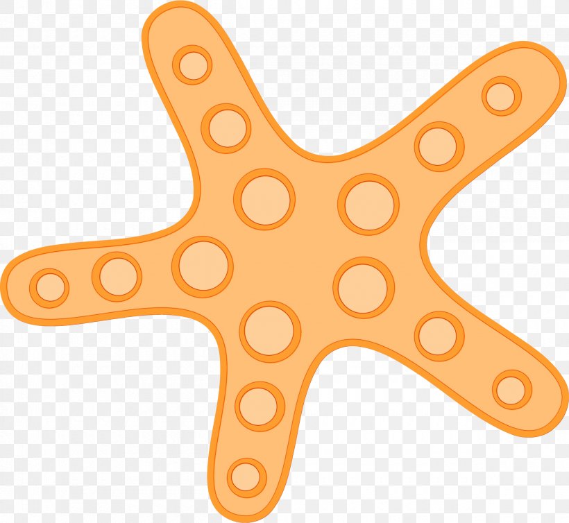 Watercolor Cartoon, PNG, 2400x2208px, Watercolor, Common Starfish, Echinoderm, Orange, Paint Download Free