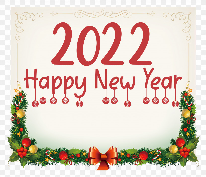 2022 Happy New Year 2022 New Year Happy New Year, PNG, 3000x2585px, Happy New Year, Bauble, Christmas Day, Christmas Ornament M, Christmas Tree Download Free
