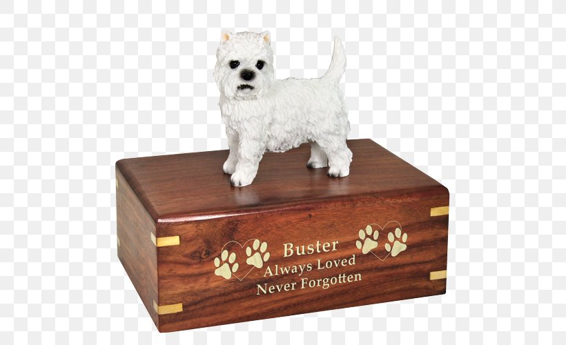 Dog Breed West Highland White Terrier Companion Dog Urn Ceramic, PNG, 500x500px, Dog Breed, Artifact, Box, Carnivoran, Ceramic Download Free