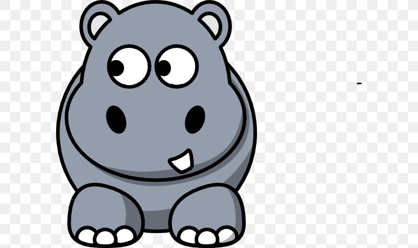 Hippopotamus Cartoon Drawing Clip Art, PNG, 600x487px, Hippopotamus, Animation, Art, Artwork, Bear Download Free