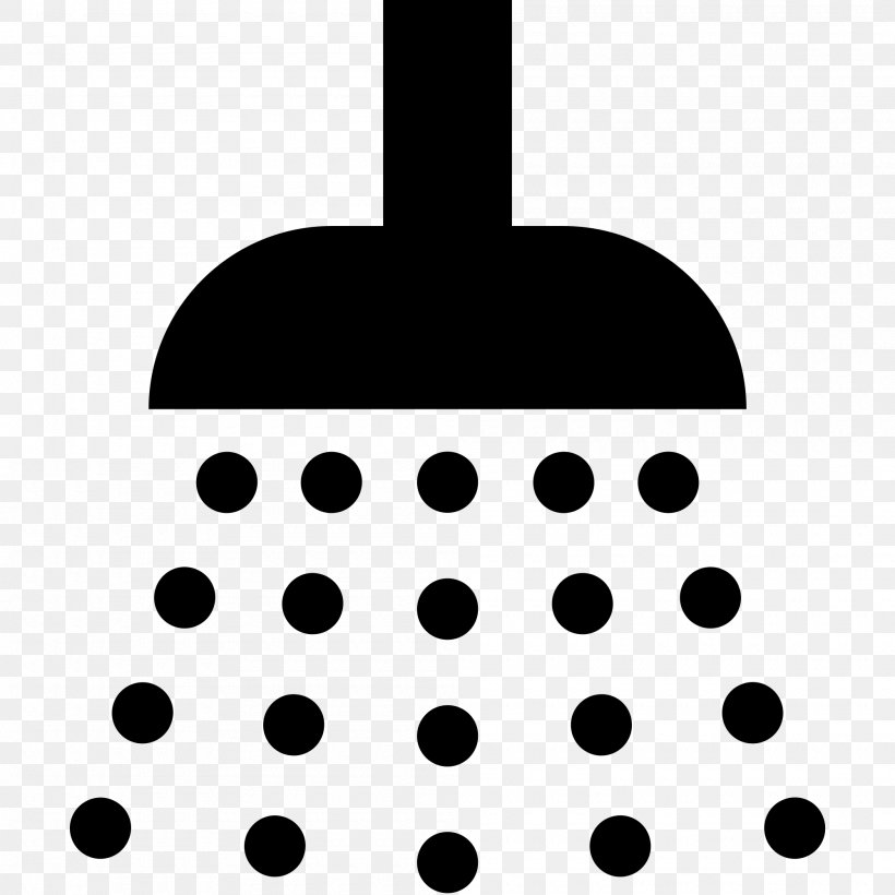 Shower Bathroom Bathtub Clip Art, PNG, 2000x2000px, Shower, Bathroom, Bathtub, Black, Black And White Download Free