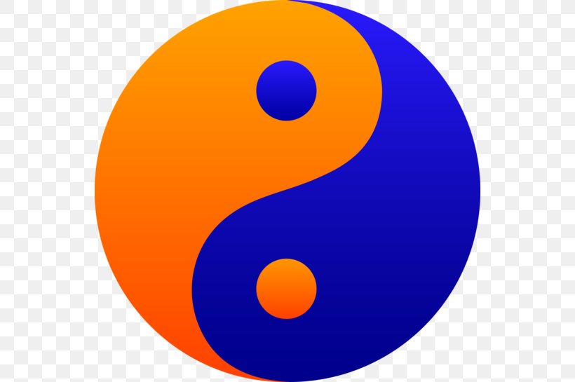 Yin And Yang Symbol Clip Art, PNG, 550x545px, Yin And Yang, Blue, Color, Drawing, Orange Download Free