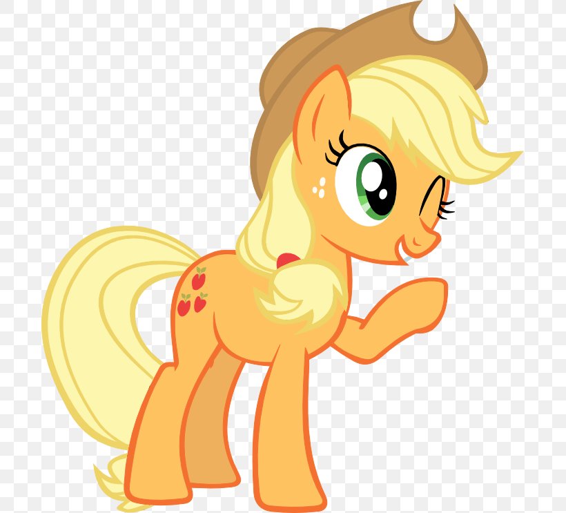 Applejack Fluttershy Pinkie Pie Vector Graphics Pony, PNG, 699x743px, Applejack, Animal Figure, Ashleigh Ball, Canterlot, Cartoon Download Free
