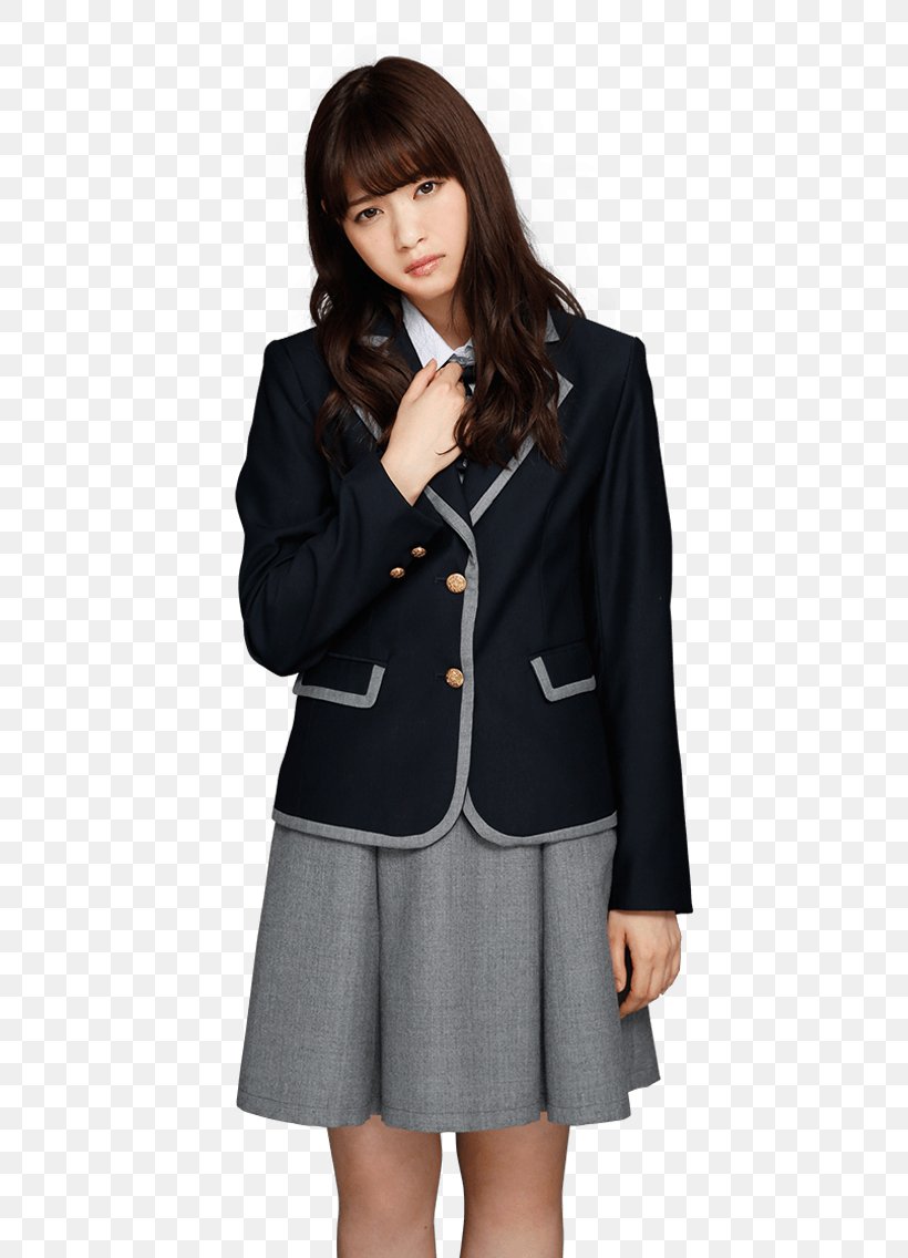 Nanase Nishino Blazer Nogizaka46 School Uniform, PNG, 640x1136px, Nanase Nishino, Black, Blazer, Clothing, Coat Download Free