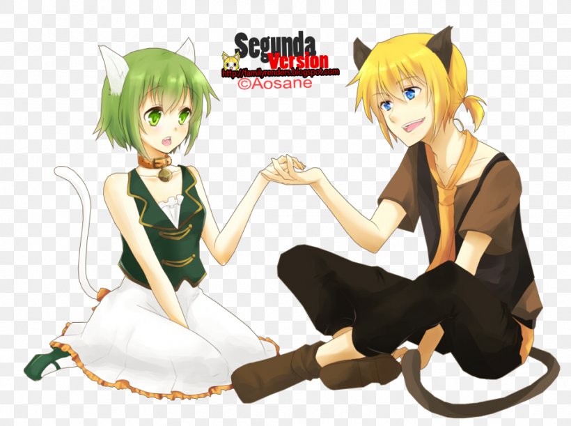 Cat Megpoid Vocaloid Kagamine Rin/Len Hatsune Miku, PNG, 963x718px, Watercolor, Cartoon, Flower, Frame, Heart Download Free