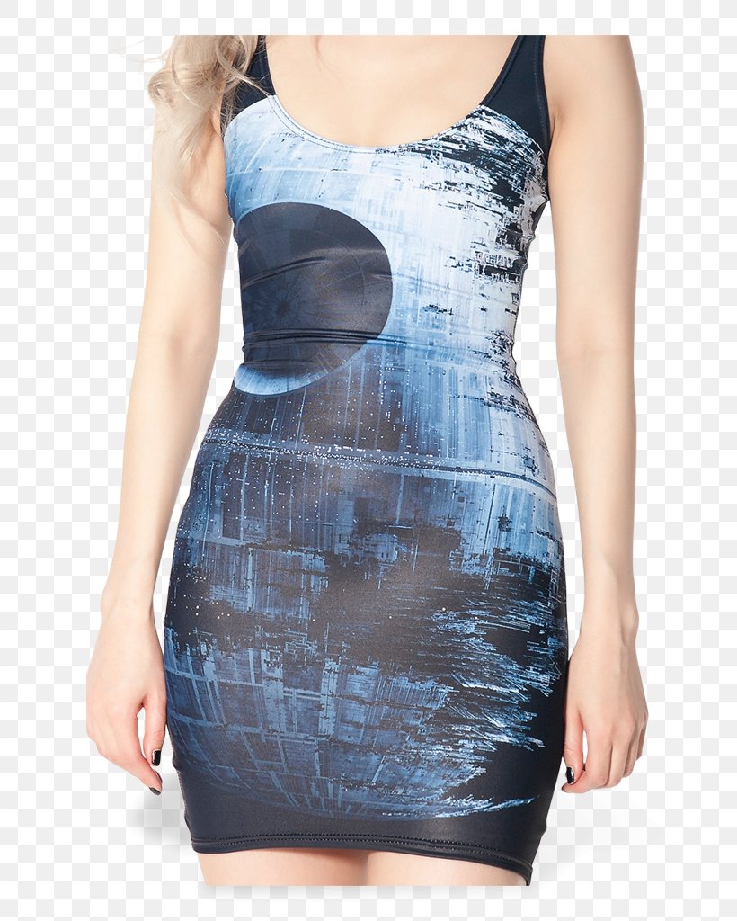 Dress Clothing Star Wars Death Star Swimsuit, PNG, 683x1024px, Dress, Black Milk, Blue, Clothing, Cocktail Dress Download Free