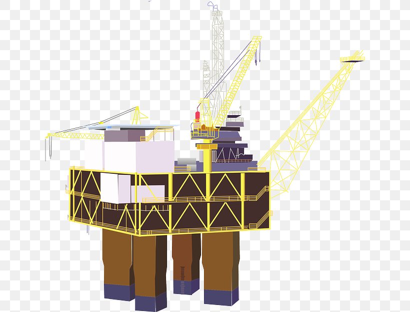 Oil Platform Drilling Rig Petroleum Clip Art, PNG, 640x623px, Oil Platform, Augers, Crane, Derrick, Drilling Rig Download Free