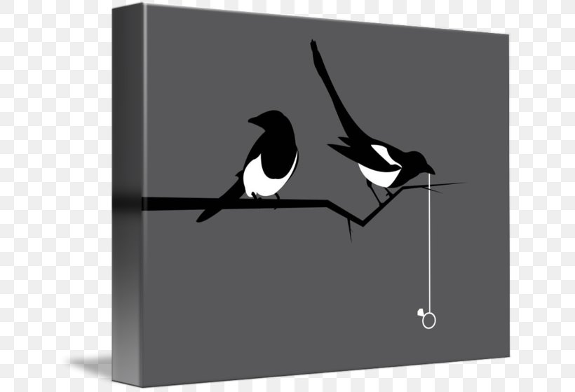 The Magpie Eurasian Magpie Crow Bird, PNG, 650x560px, Magpie, Art, Art Museum, Artist, Beak Download Free