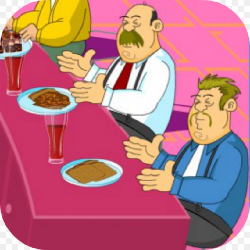Fast Food Cuisine Junk Food Game, PNG, 1024x1024px, Fast Food, Cartoon, Communication, Conversation, Cook Download Free