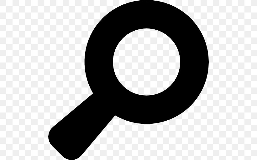 Magnifying Glass Magnification, PNG, 512x512px, Magnifying Glass, Black And White, Glass, Graphics Software, Magnification Download Free