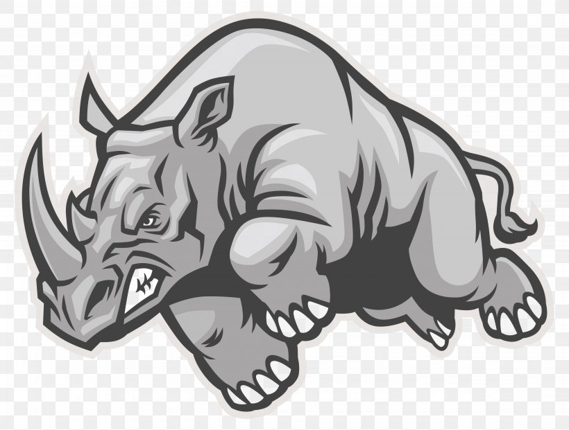 Rhinoceros Royalty-free Clip Art, PNG, 4500x3410px, Rhinoceros, Art, Artwork, Automotive Design, Black Download Free