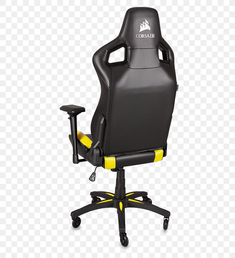 CORSAIR T1 RACE Gaming Chair Table Gaming Chairs CORSAIR T1 RACE, PNG, 500x898px, Chair, Armrest, Caster, Comfort, Furniture Download Free
