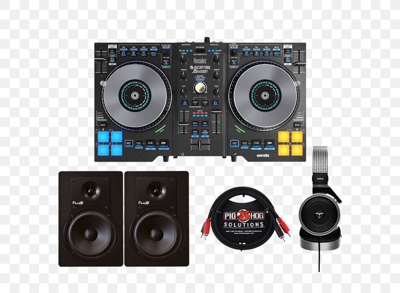DJ Controller Disc Jockey Hercules DJ Control Jogvision Audio Mixers Serato Audio Research, PNG, 600x600px, Dj Controller, Audio, Audio Equipment, Audio Mixers, Cdj Download Free