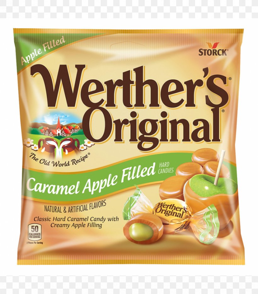 Cream Werther's Original Caramel Apple, PNG, 875x1000px, Cream, August Storck, Butter, Candy, Caramel Download Free