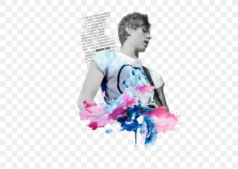 Luke Hemmings 5 Seconds Of Summer Amnesia She Looks So Perfect, PNG, 500x583px, Watercolor, Cartoon, Flower, Frame, Heart Download Free