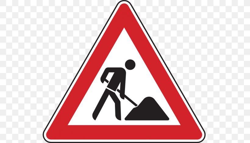 Traffic Sign Roadworks Road Signs In Singapore Warning Sign, PNG, 539x470px, Traffic Sign, Area, Brand, Logo, Maintenance Of Traffic Download Free