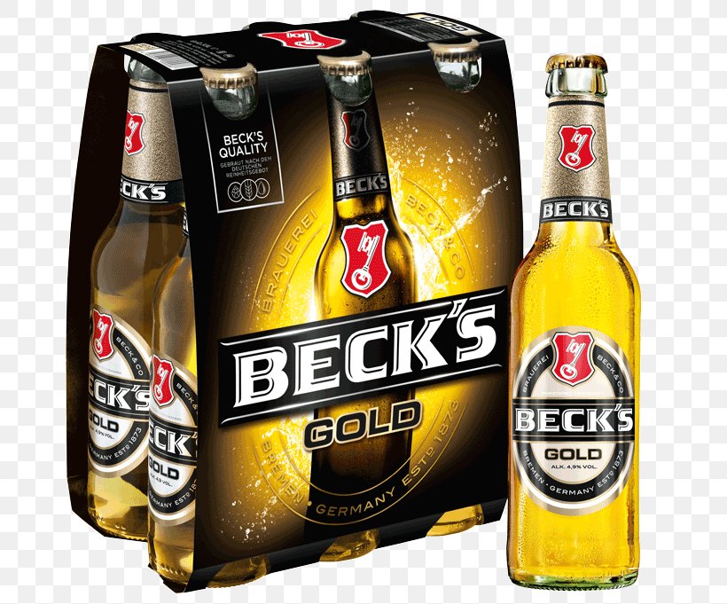 Beck's Brewery Beer Bottle Pilsner Six Pack Rings, PNG, 700x681px, Beer, Alcoholic Beverage, Beer Bottle, Bottle, Brand Download Free