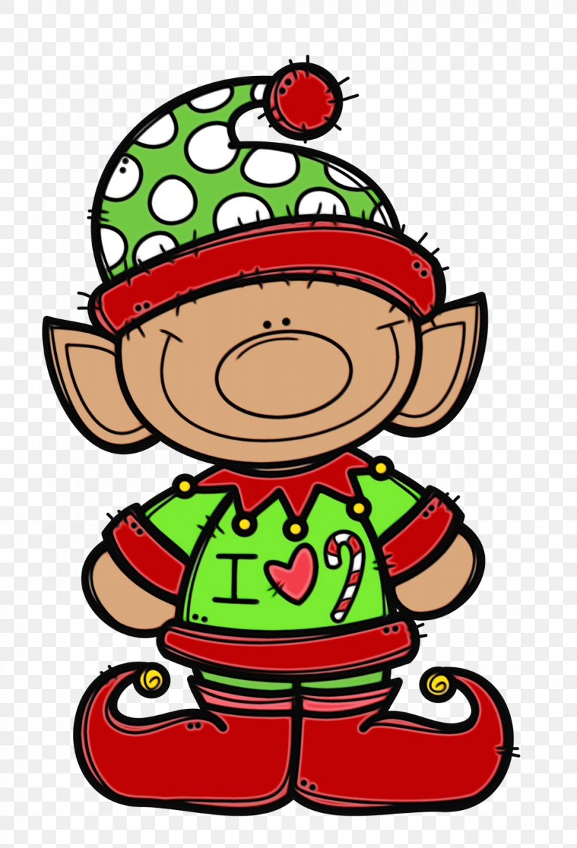 Christmas Elf, PNG, 1002x1474px, Watercolor, Cartoon, Child, Christmas, Christmas Elf Download Free