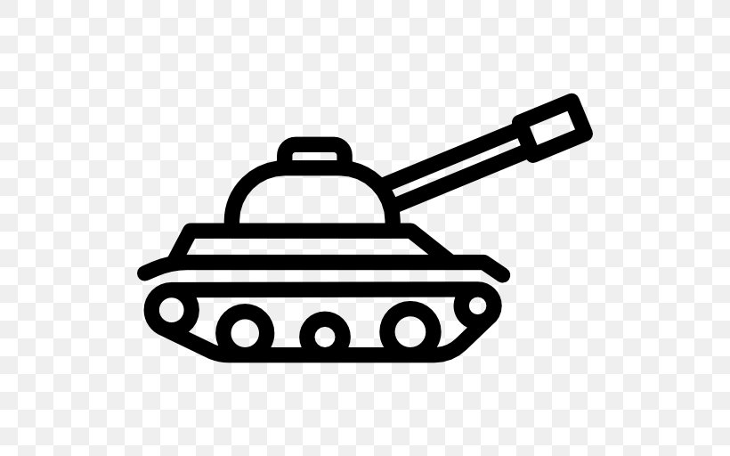 Tank Military Weapon Clip Art, PNG, 512x512px, Tank, Auto Part, Automotive Exterior, Automotive Lighting, Black And White Download Free