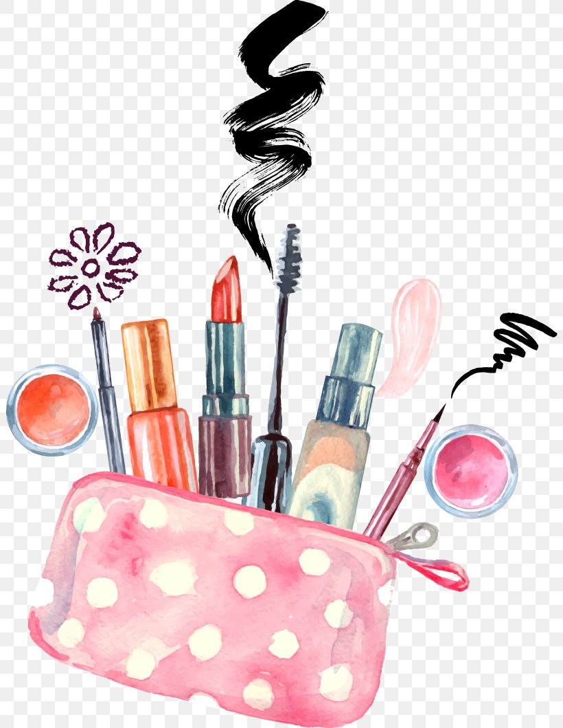 Cosmetics Watercolor Painting Make-up Artist Drawing, PNG, 804x1059px, Cosmetics, Beauty, Brush, Color, Concealer Download Free