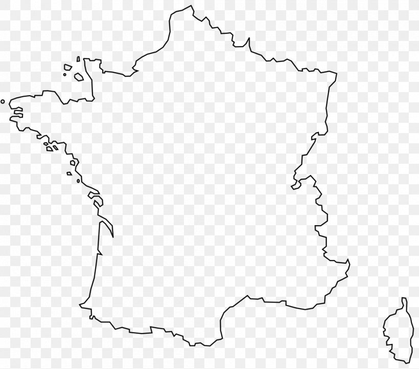 France Blank Map Clip Art, PNG, 1000x880px, France, Area, Black, Black And White, Blank Map Download Free