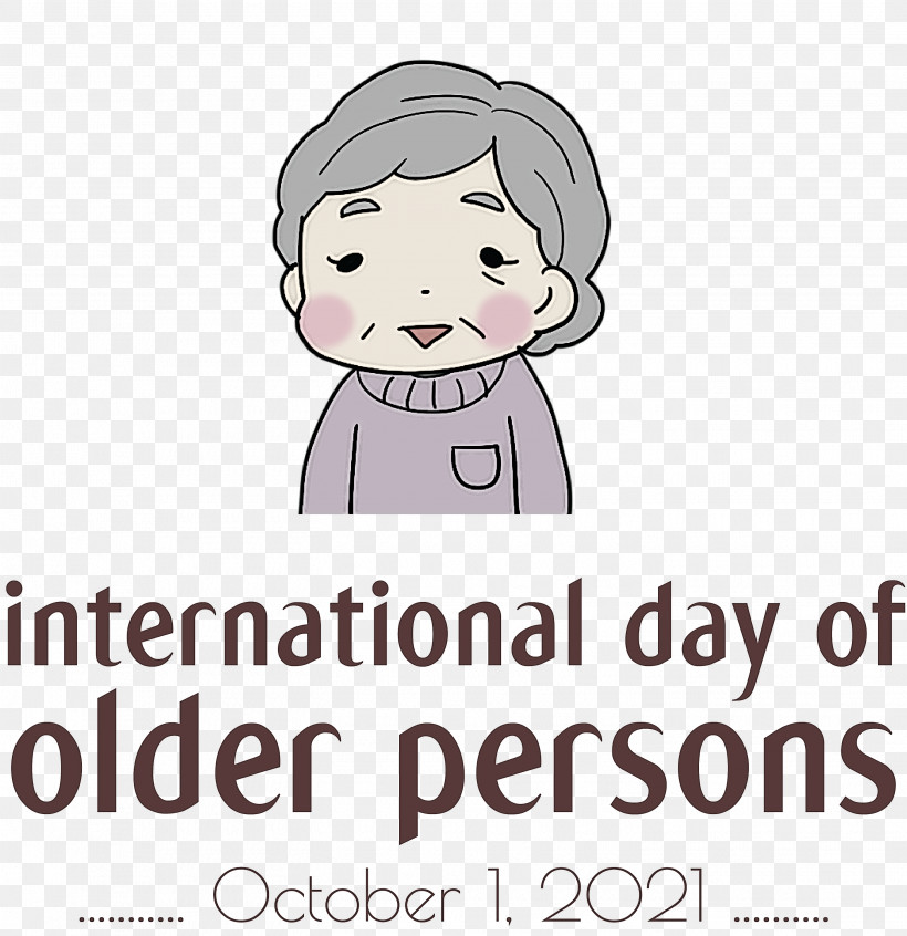 International Day For Older Persons Older Person Grandparents, PNG, 2905x3000px, International Day For Older Persons, Ageing, Cartoon, Face, Forehead Download Free