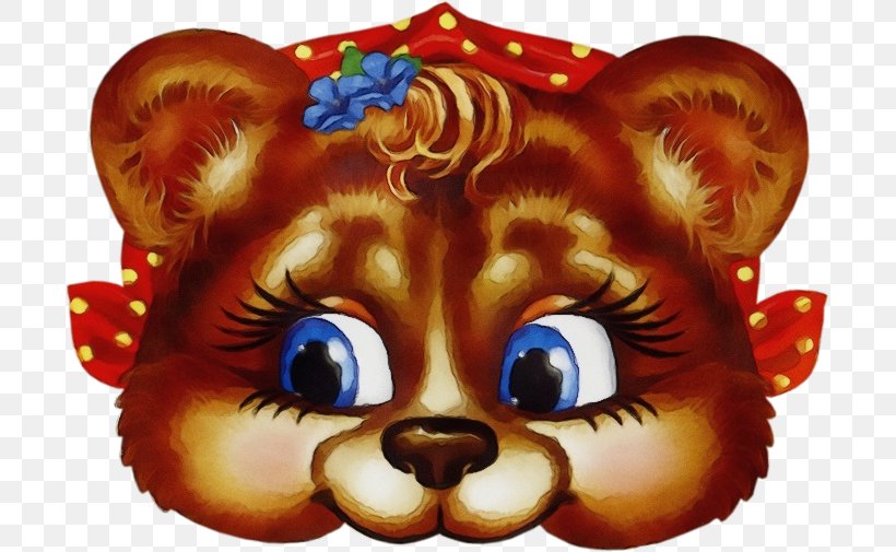Halloween Mask Cartoon, PNG, 699x505px, Watercolor, Animal, Animal Face Masks, Bear, Bear Attack Download Free