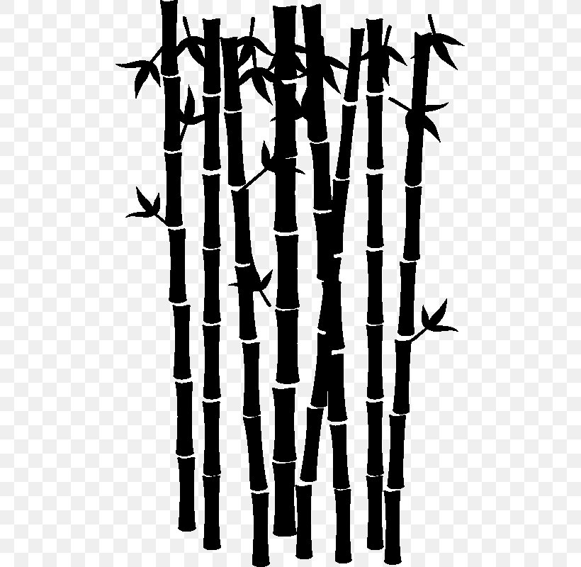 Mural Silhouette Tropical Woody Bamboos Graphic Design, PNG, 800x800px, Mural, Art, Bamboo, Black And White, Branch Download Free