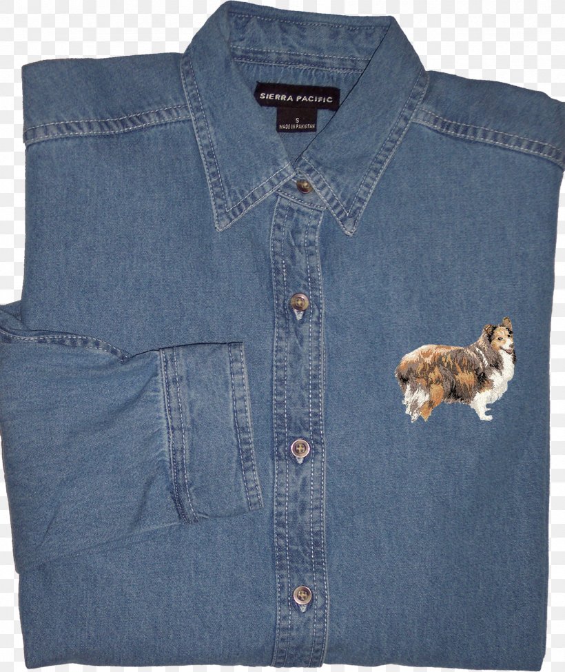 Sleeve Denim Shirt Golden Retriever Labrador Retriever, PNG, 1687x2007px, Sleeve, Blue, Button, Cotton, Denim Download Free