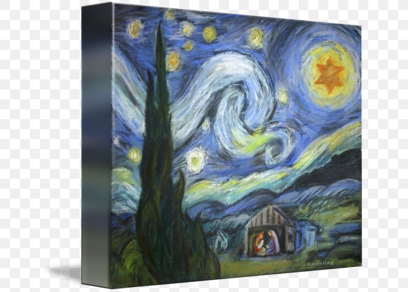 The Starry Night Painting Modern Art Acrylic Paint Image, PNG, 650x588px, Starry Night, Acrylic Paint, Art, Artwork, Flower Download Free