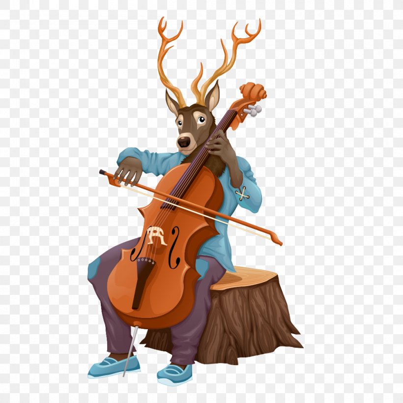 Violin Cello Vector Graphics Illustration Image, PNG, 1000x1000px, Violin, Action Figure, Animal Figure, Bass Violin, Bowed String Instrument Download Free