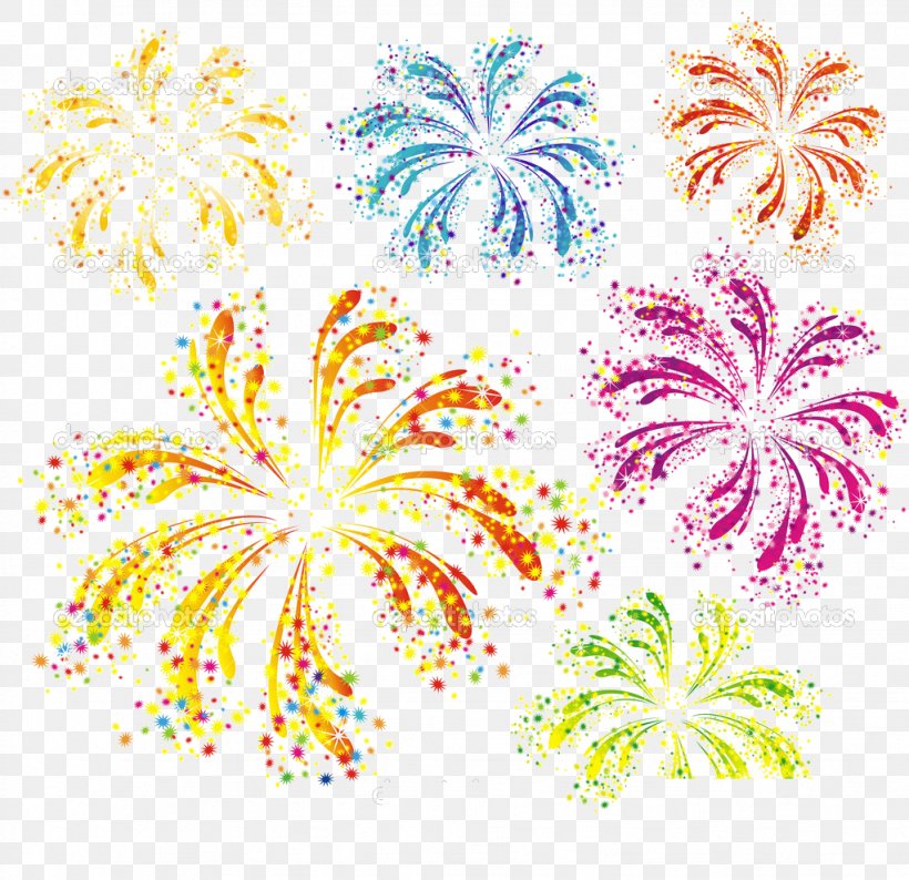 Fireworks New Years Eve Illustration, PNG, 1023x991px, Fireworks, Art, Flora, Floral Design, Flower Download Free