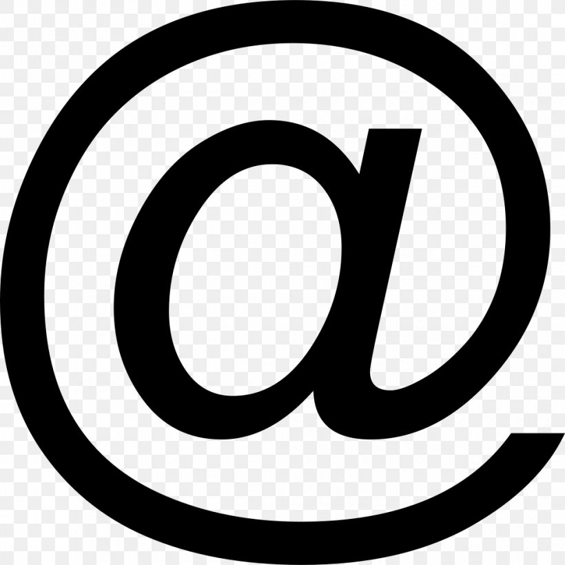 Email Bounce Address, PNG, 980x980px, Email, Area, At Sign, Black And White, Bounce Address Download Free