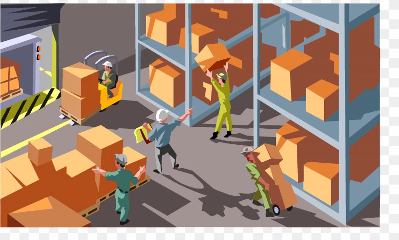 Inventory Warehouse Waste Logistics Lean Manufacturing, PNG, 2622x1581px,  Inventory, Cartoon, Games, Industry, Justintime Manufacturing Download Free
