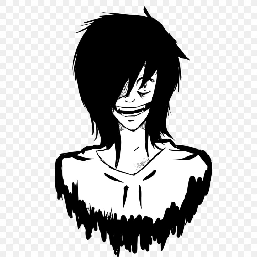 Jeff The Killer Drawing Photography, PNG, 1024x1024px, Watercolor, Cartoon, Flower, Frame, Heart Download Free