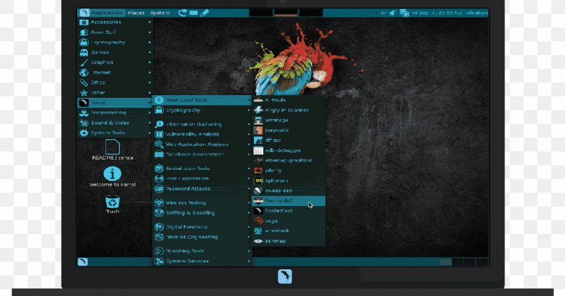 Parrot Security OS Penetration Test Computer Security Operating Systems Security Hacker, PNG, 1200x630px, Parrot Security Os, Android, Backtrack, Computer Security, Debian Download Free