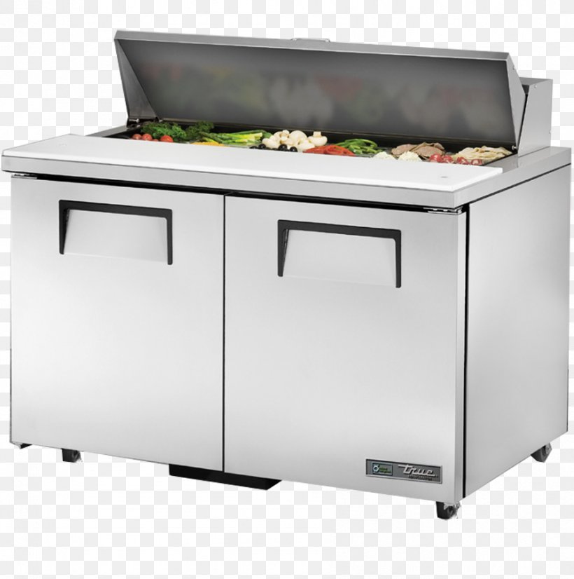 True TSSU-48-12-HC Refrigerator Table Refrigeration Sandwich, PNG, 893x900px, True Tssu4812hc, Condenser, Door, Drawer, Evaporator Download Free