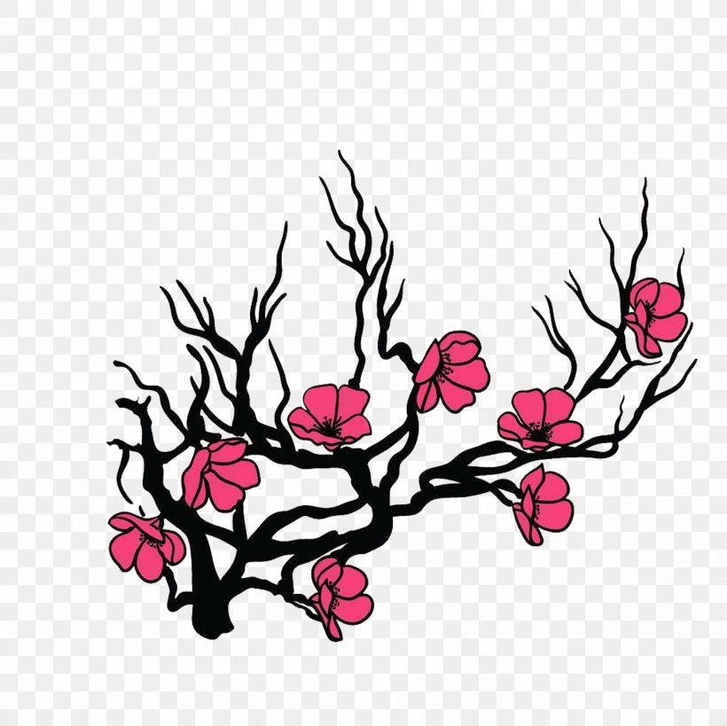 Flower Cherry Blossom Royalty-free Illustration, PNG, 2362x2362px, Flower, Art, Blossom, Branch, Cerasus Download Free