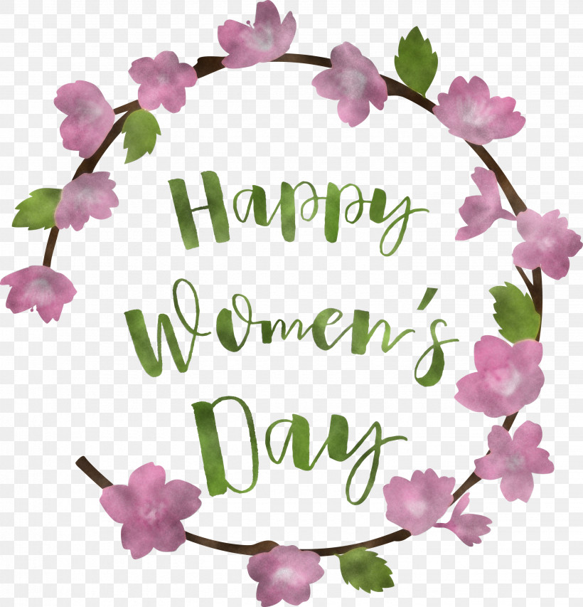 Happy Womens Day Womens Day, PNG, 2881x3000px, Happy Womens Day, Cherry Blossom, Cut Flowers, Floral Design, Flower Download Free
