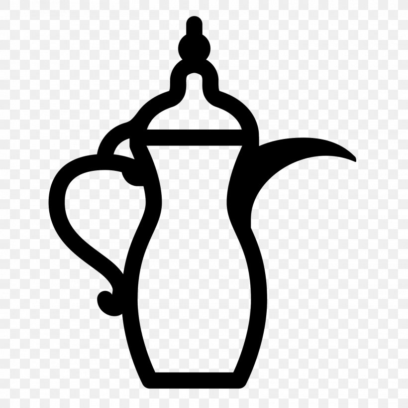 Arabic Coffee Clip Art, PNG, 1600x1600px, Coffee, Arabic Coffee, Artwork, Black And White, Coffee Pot Download Free