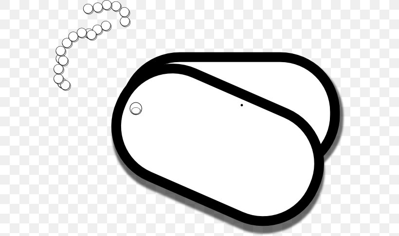 Dog Tag Military Army Clip Art, PNG, 600x486px, Dog Tag, Area, Army, Auto Part, Black And White Download Free