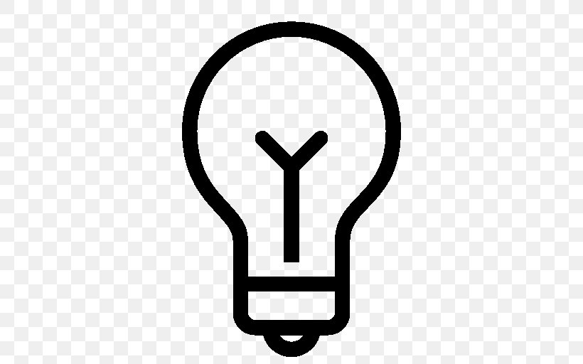 Incandescent Light Bulb Lamp Electricity, PNG, 512x512px, Light, Black And White, Electricity, Idea, Incandescence Download Free