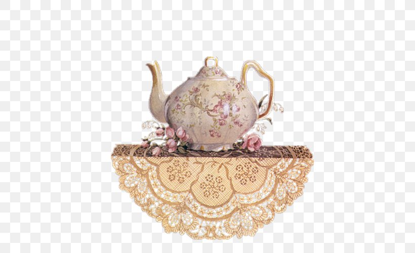 Decoupage Teapot Teacup, PNG, 500x500px, Decoupage, Art, Dishware, Drawing, Filae Download Free