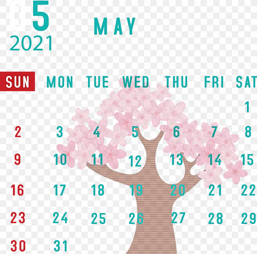 May 2021 Calendar May Calendar 2021 Calendar, PNG, 3000x2968px, 2021 Calendar, May Calendar, Calendar System, Diagram, Happiness Download Free