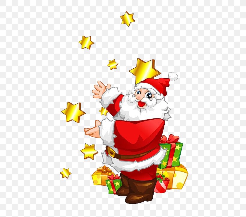Santa Claus Christmas Tree Reindeer Illustration, PNG, 483x724px, Santa Claus, Art, Christmas, Christmas Card, Christmas Decoration Download Free