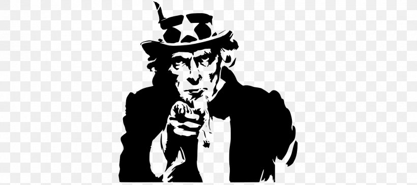 Uncle Sam Clip Art United States Vector Graphics, PNG, 1800x800px, Uncle Sam, Art, Black And White, Crew Neck, Drawing Download Free