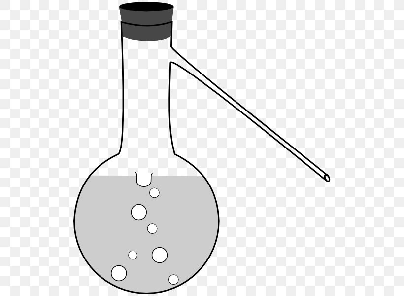 Distillation Laboratory Flasks Round-bottom Flask Florence Flask Clip Art, PNG, 529x600px, Distillation, Artwork, Beaker, Black And White, Chemistry Download Free