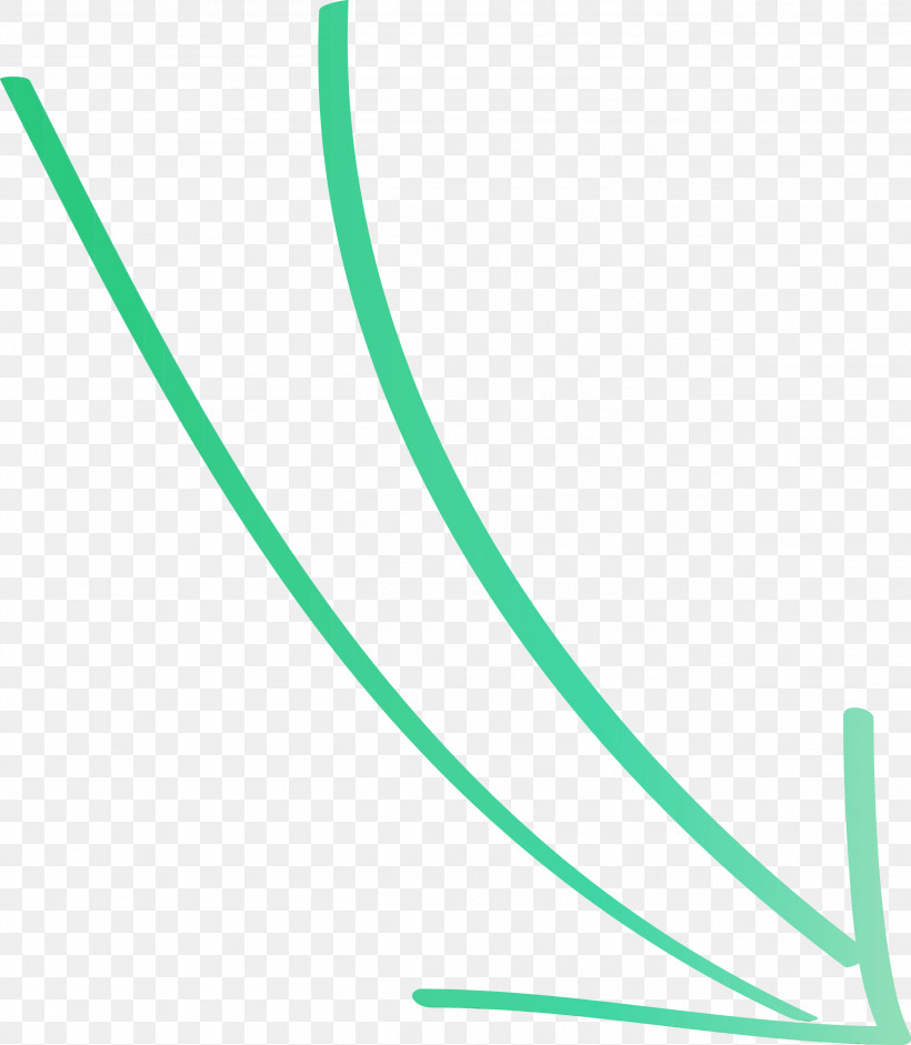 Green Line, PNG, 2614x3000px, Hand Drawn Arrow, Green, Line, Paint, Watercolor Download Free