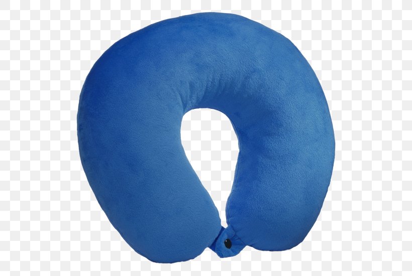 Neck Travel Pillow Fiberfill Cushion, PNG, 550x550px, 2017, Neck, Blue, Cobalt Blue, Conair Corporation Download Free